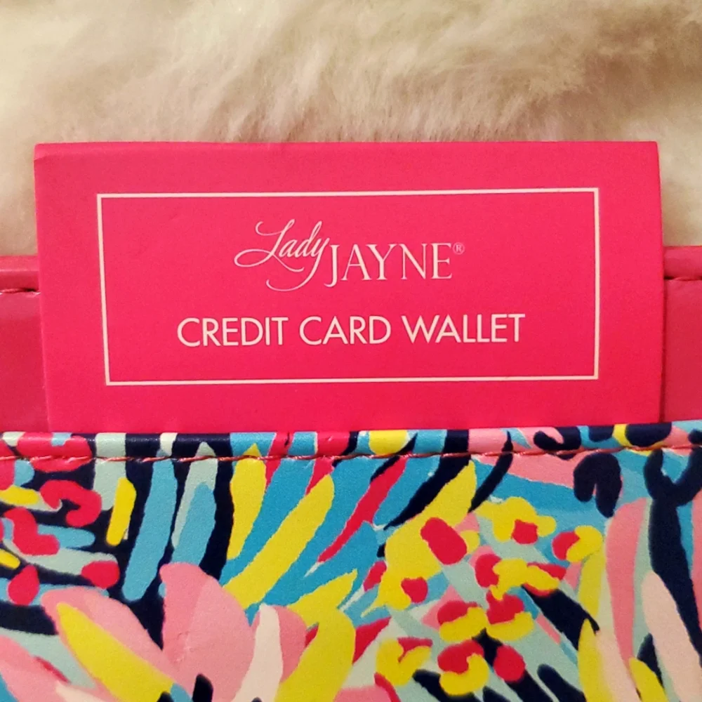 Lady Jayne Colorful Floral Credit Card Wallet